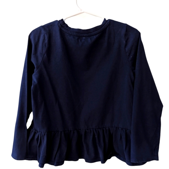 Gymboree Navy Blue Smile Big Gids Top Cotton Sizes 5T - Picture 2 of 5